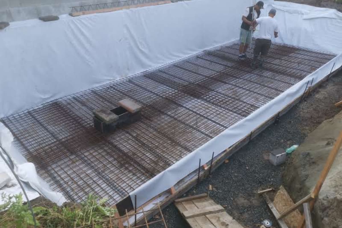 Armování základové desky