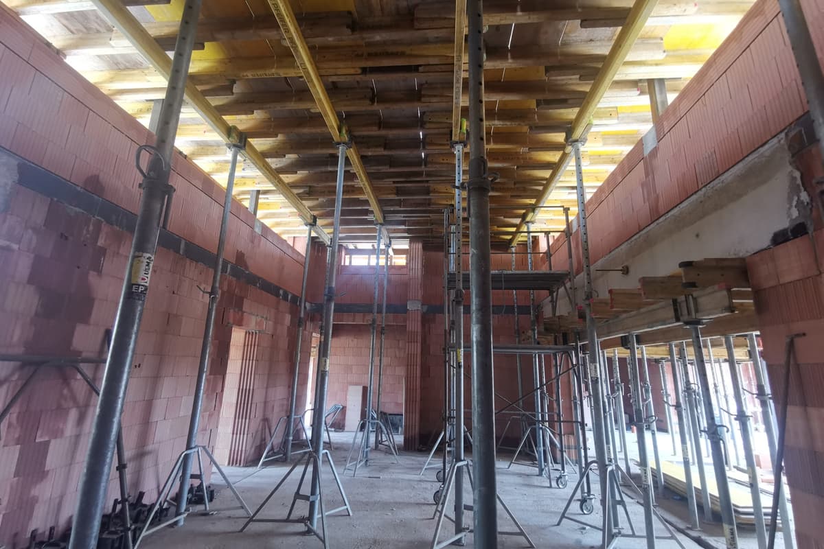 Železobetonový strop – detail