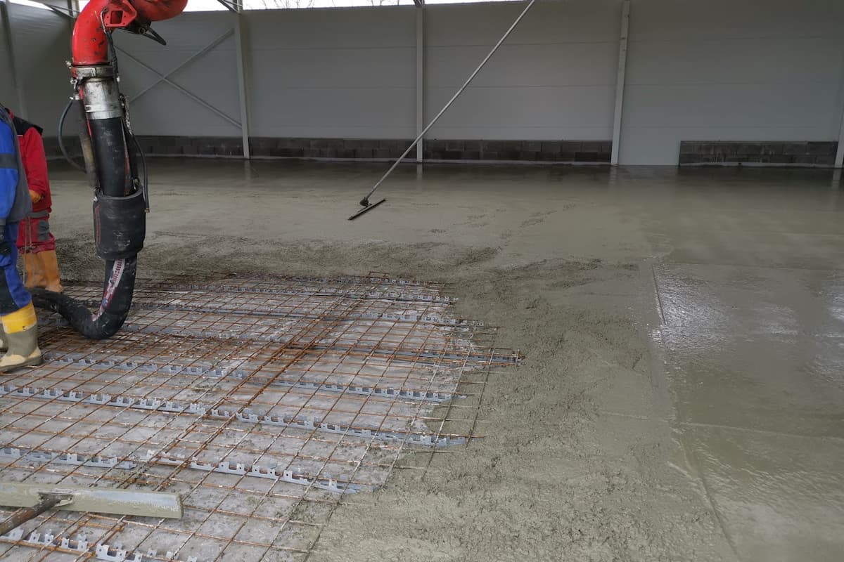 Betonáž průmyslové podlahy